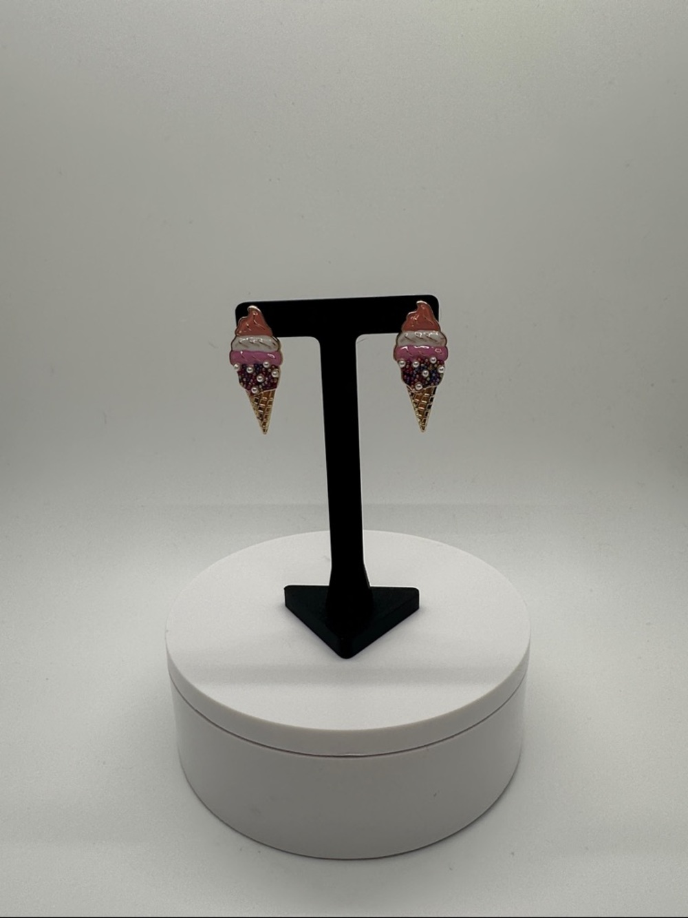 Ice Cream Cone Drop Earrings